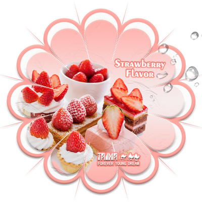 Concentré liquide de vapeur de crème de fraise certifié ISO pour une saveur caractéristique