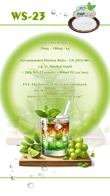Liquide de refroidissement aromatisé jaune E-liquide Agent de refroidissement Ws-23