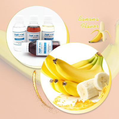 Essences de banane mûre purement synthétiques à base de PG pour liquide de cigarettes électroniques à bouffée de tabac