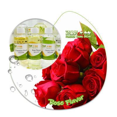 Liquide aromatisé à la rose de qualité alimentaire, d'une pureté de 99 %, avec un arôme floral doux, pour des applications polyvalentes et une longue durée de conservation