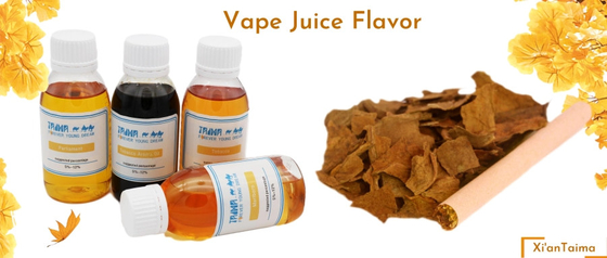 125 ml de jus de vapeur et arômes de tabac pour E liquide USP