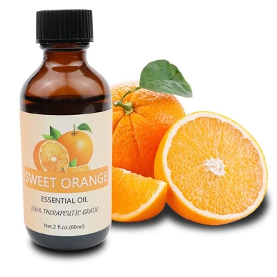 Huile essentielle d'orange douce biologique pure à 100% pour diffuseur d'aromathérapie, zeste de fruit