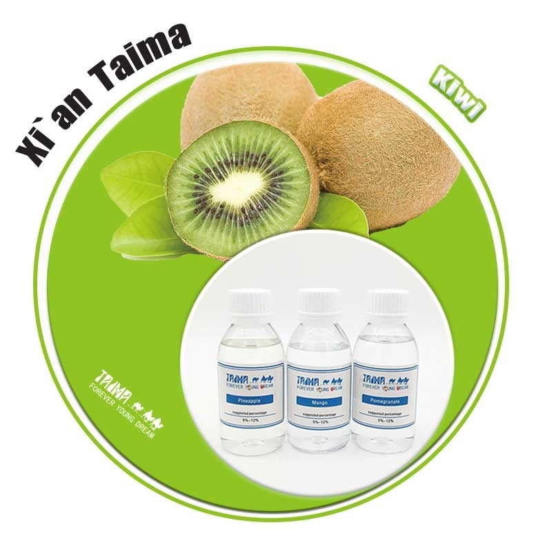 Concentré liquide aromatisé Kiwi Mangue Orange, puissant, certifié ISO et longue durée de conservation pour E-liquide E-juice