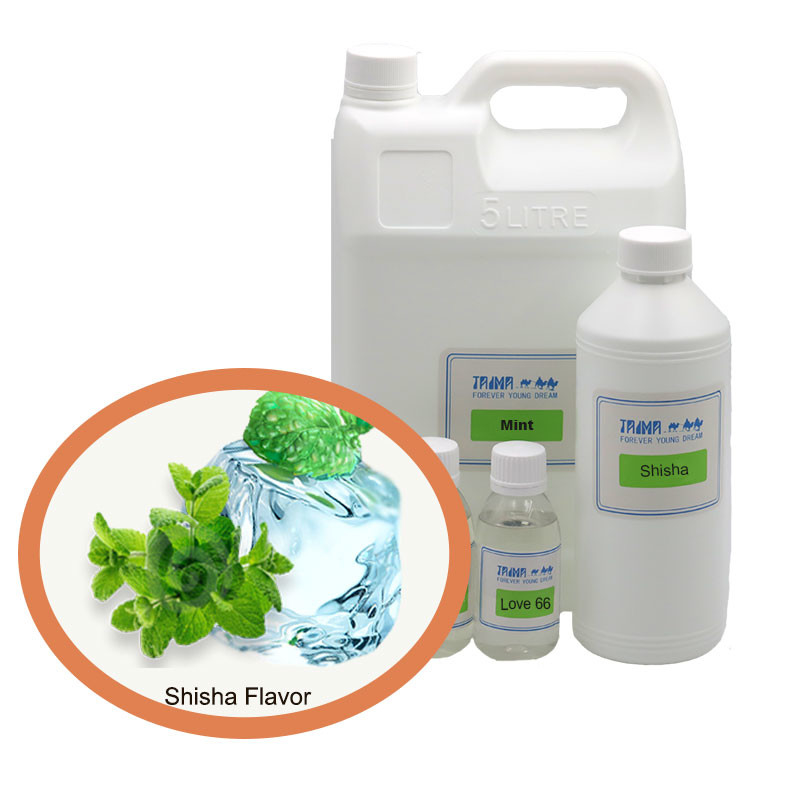 Liquide aromatisé pour chicha à la menthe fortement concentré, pour narguilé, en emballage standard de 1 litre