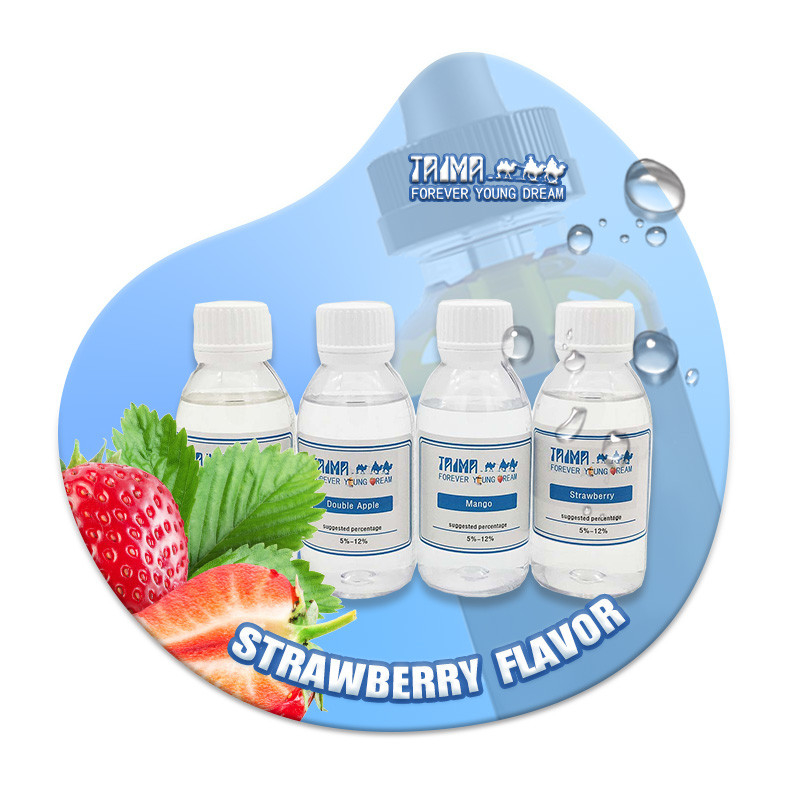 Concentrés de saveur de fraise de type nicotine Freebase clairs pour e-liquides premium