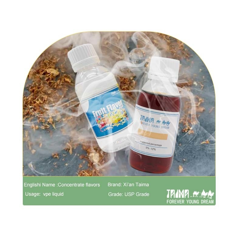 E-liquide saveur tabac 125 ml pour cigarette électronique - Base aromatisée - Utilisation 5L