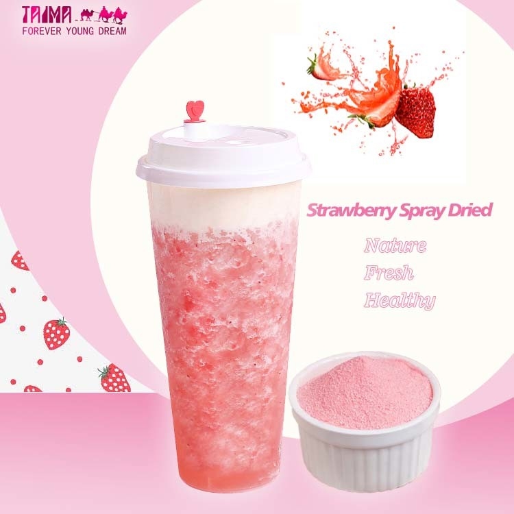 Poudre de fraise en spray séchée - Poudre de grenade naturelle - Poudre de FRAISE SÉCHÉE pour boisson et pâtisserie