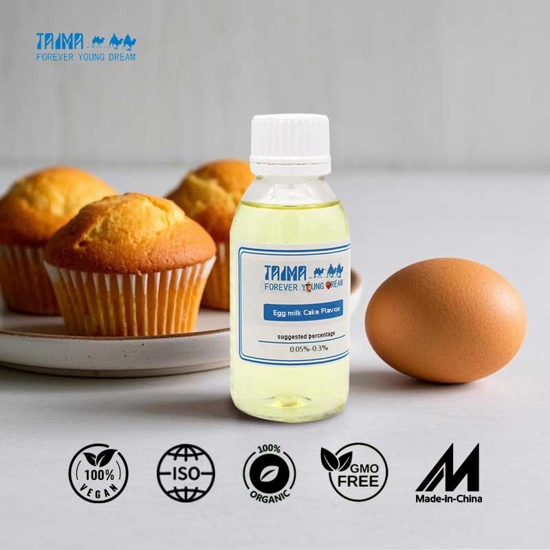 Un gâteau à l'oeuf de qualité alimentaire élevée, goût sucré, goût sucré, incontournable pour la cuisson