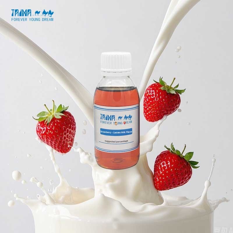 Arôme de lait lacté à la fraise riche en saveur concentrée pour boissons