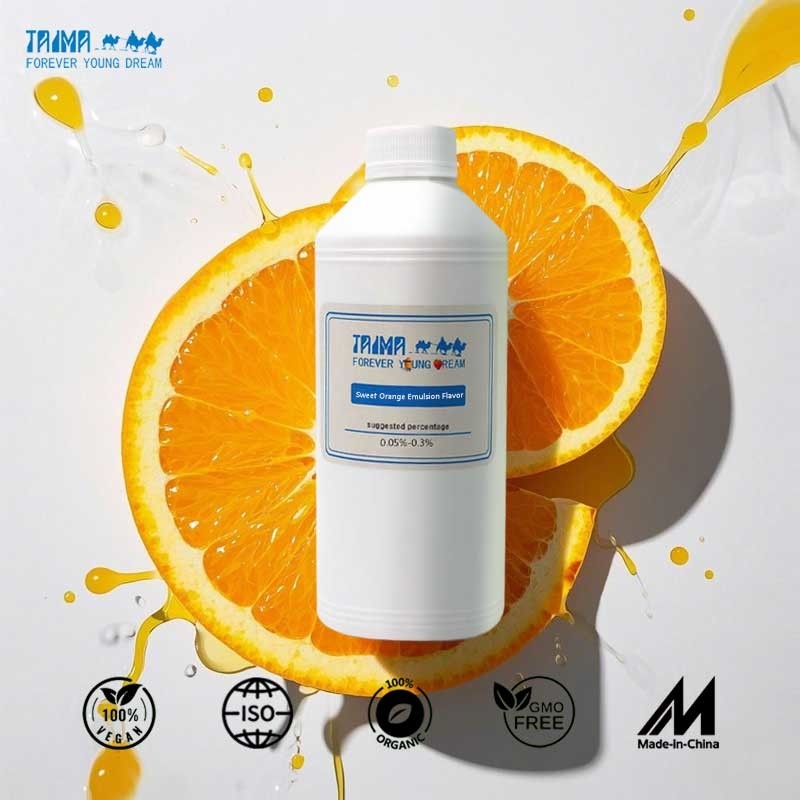 Émulsion d'orange douce compatible avec l'eau et l'huile pour les créations de bonbons aromatique et délicieux
