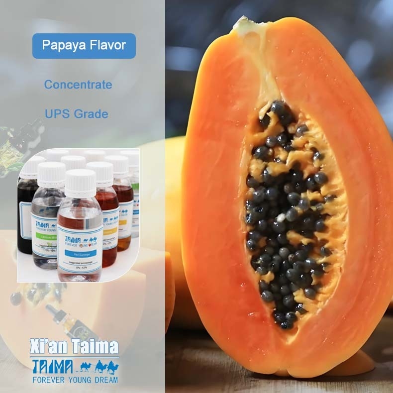 Concentré de saveur Arôme de tabac aromatisé à la papaye pour E Puff Vape E-liquide Saveur Tabac 125ml Échantillons gratuits