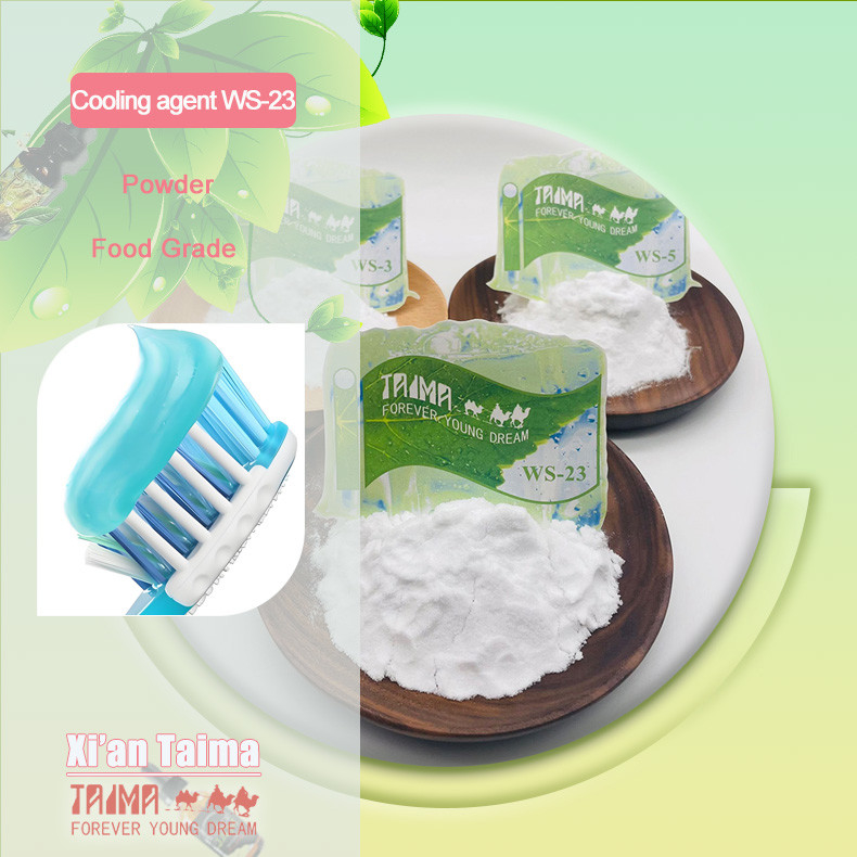 Arôme alimentaire en poudre Koolada WS-23 pour e-liquide de vape, agent rafraîchissant Ws-23 30% dans PG pour gomme