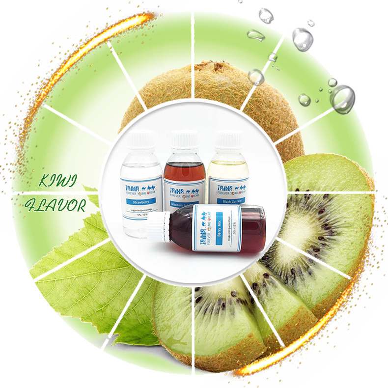 Concentré de saveur fruitée sans nicotine pour dilution à 8%-12% dans un rapport PG/VG