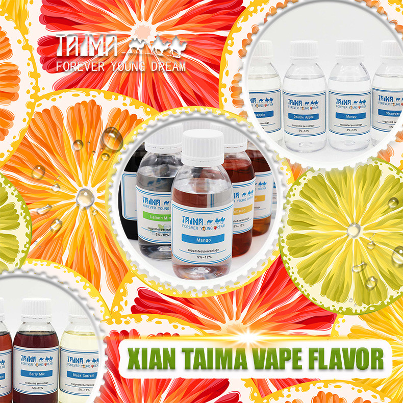 Arôme liquide saveur essence de fruits classique, base PG/VG claire et nicotine freebase pour e-liquide