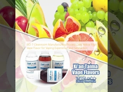ISO 7 Processus de fabrication en salle blanche Fruit jaune foncé saveur de vape pour une expérience et une satisfaction de vape